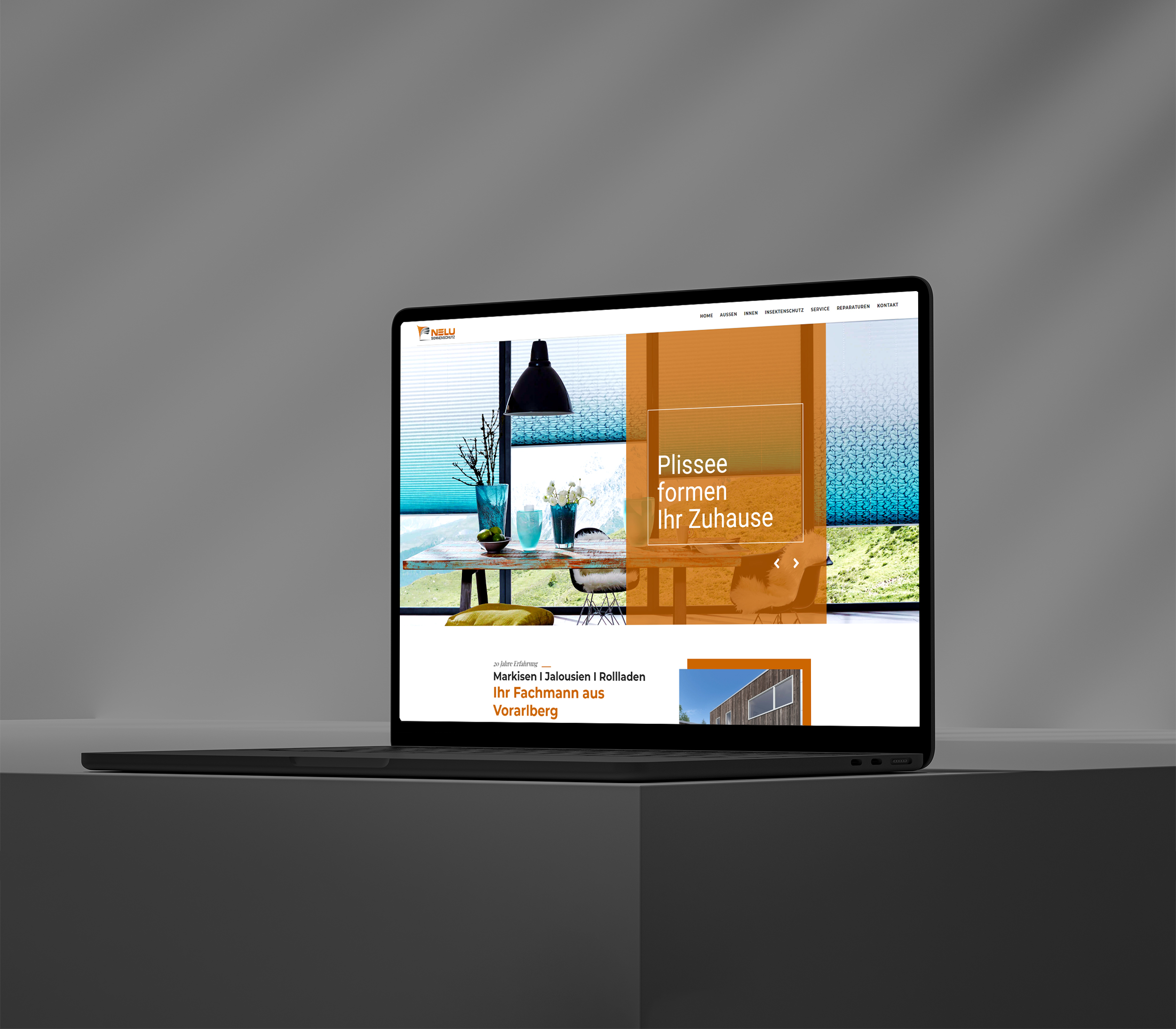webdesign, nelu sonnenschutz webseite, responsive webdesign vorarlberg